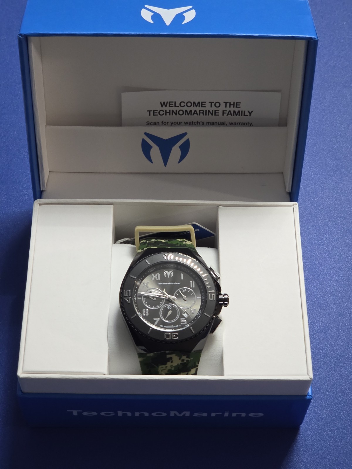 Watch Technomarine TM-221044 Manta Men’s 48 MM SS Black & Camouflage