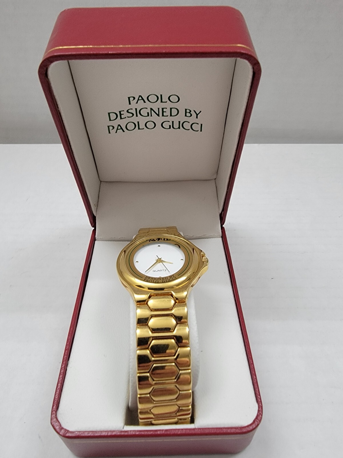 Paolo Designed by Paolo Gucci 483Y Quartz Watch *Rare Vintage* Authentic