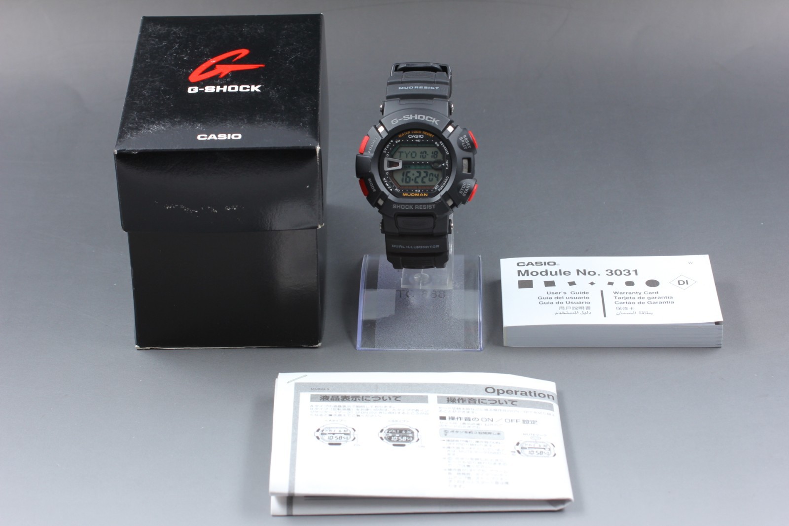 [Near MINT w/ Box] CASIO G-SHOCK Mudman G-9000-1V Digital Men’s From Japan #3287