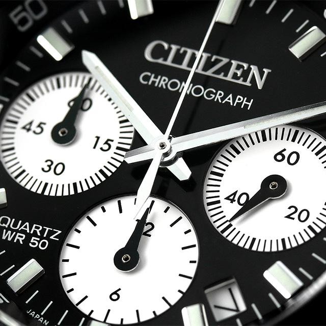 CITIZEN RECORD LABEL TSUNO CHRONO AN3660-81E Analog Men’s Watch Black Silver