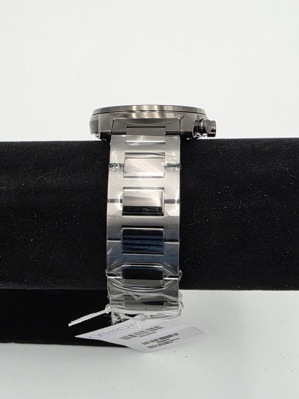 Movado Men’s Bold Verso Chronograph Date Silver Dial SS Bracelet Watch 43mm