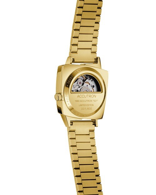 Accutron Legacy 521 Swiss Made Automatic Limited Edition Gold Tone 33mm Watch
