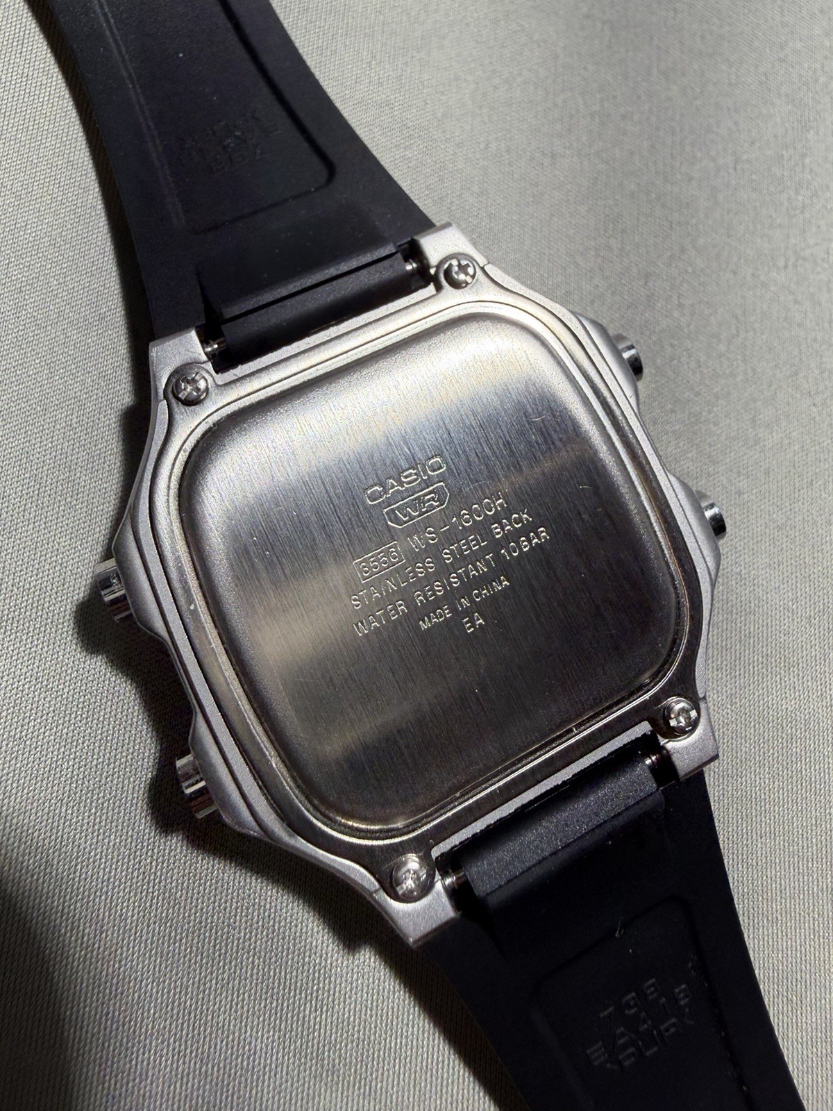 Casio WS1600H Custom Mod Stainless Steel Case Mineral Crystal Premium Build