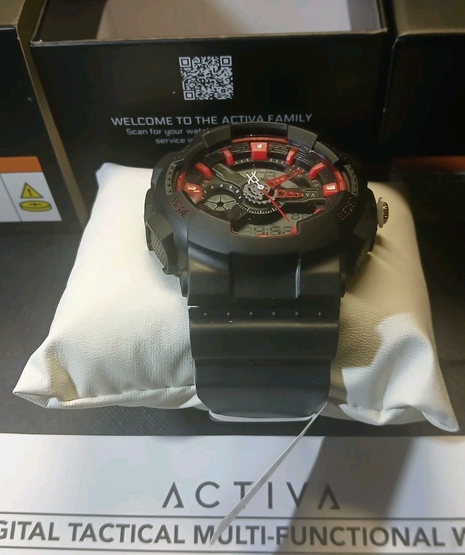 Activa Pixel X Invicta Watch. Red/Black/Grey. ACW498-001