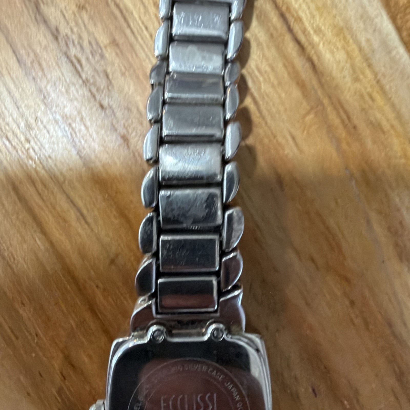 ECCLISSI STERLING SILVER CASE &925 BAND WOMEN WATCH NEW Battery 33535