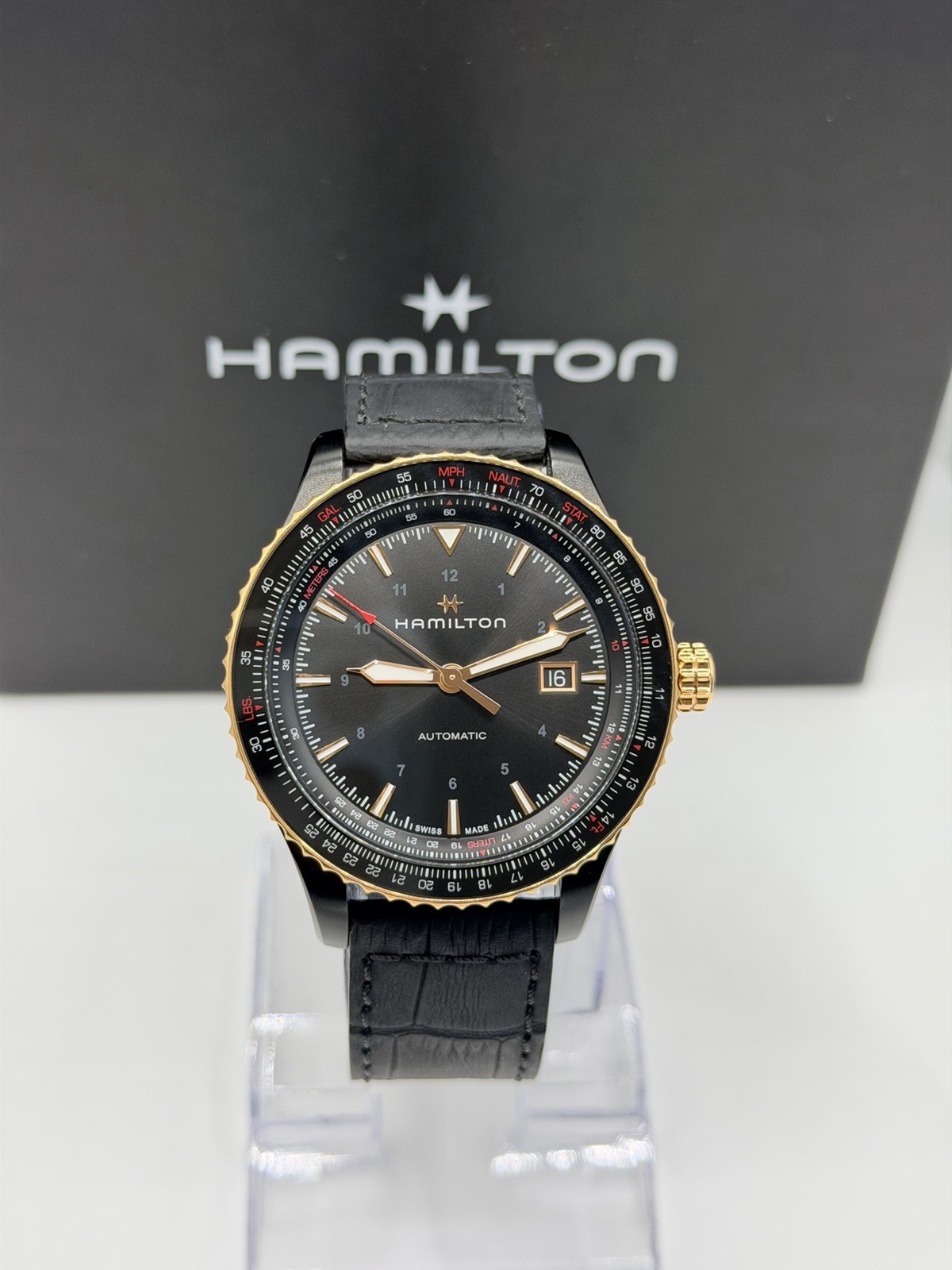 Hamilton Khaki Aviation Men’s Black Watch – H76635730