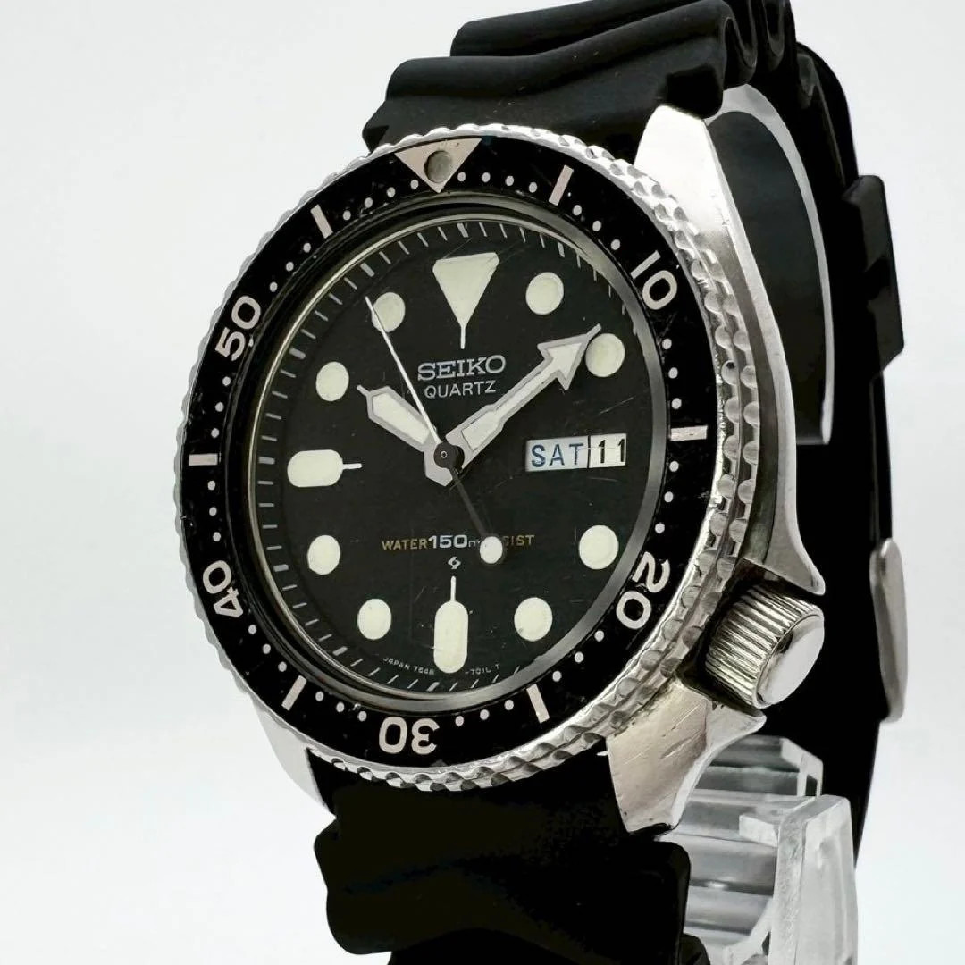 SEIKO 7548-7000 Quartz 42mm Black Dial