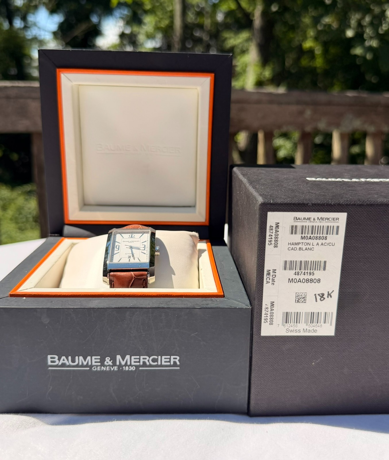BAUME & MERCIER Hampton Automatic M0A08808 Swiss Watch NOS New Full Set Tags