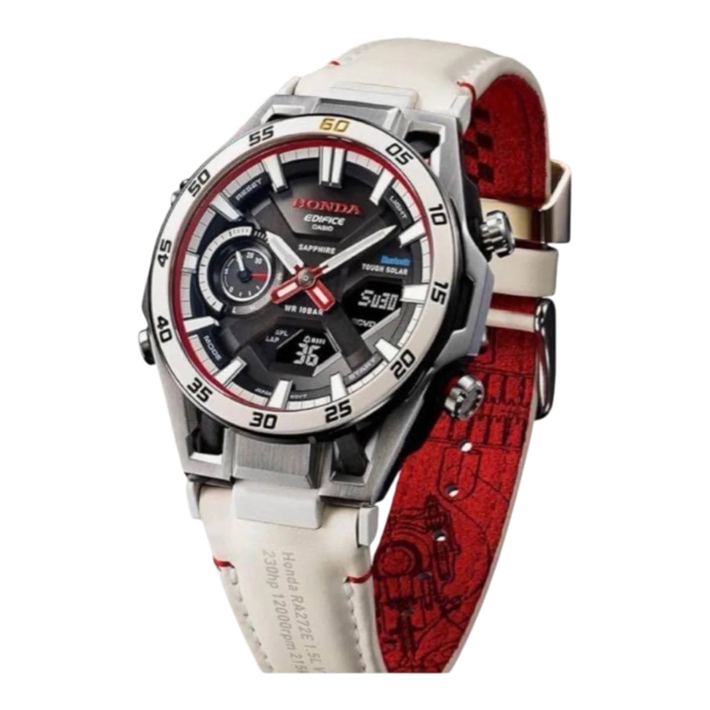 Edifice Honda F1 60th Anniversary Bluetooth Solar Watch ECB-2300HR-1AJR Used