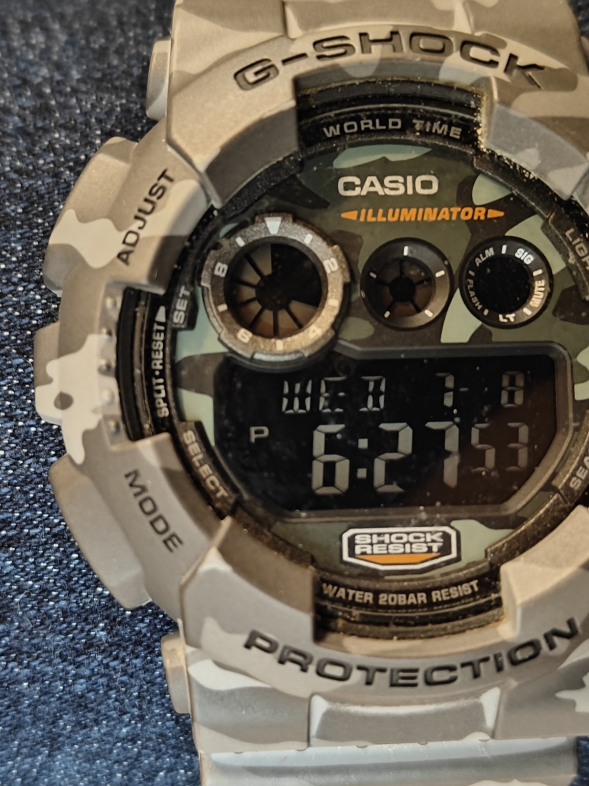 CASIO G-SHOCK MEN’S 51mm CAMO SERIES WATCH GD-120CM (3427)