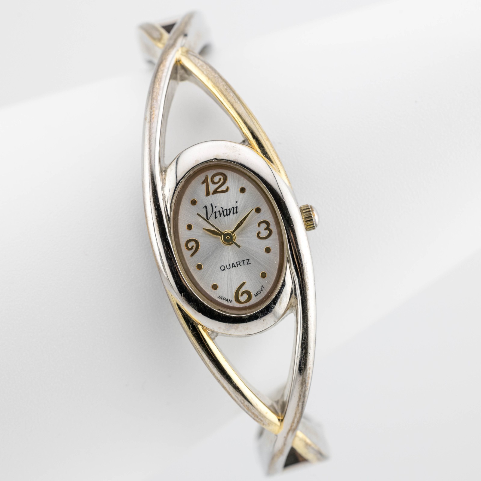 VIVANI K1194AB Cuff Bracelet Quartz Analog Women’s Watch Sz. 6 1/2″ New Battery