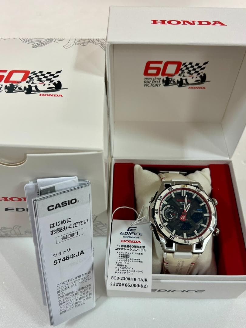 Casio Edifice × Honda ECB-2300HR-1AJR F1 60th Anniversary Limited Watch NEW 2026