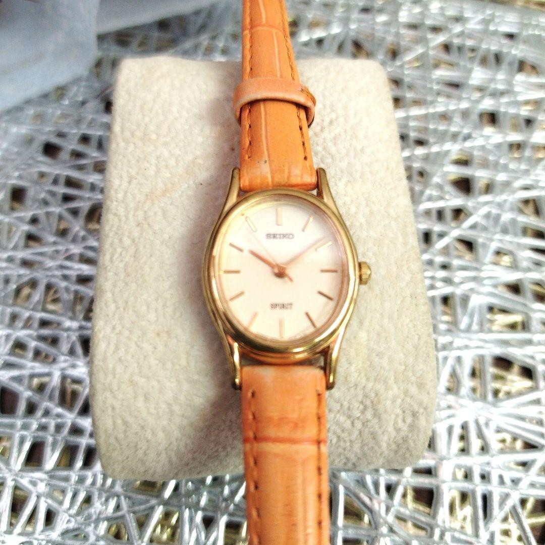 SEIKO SPIRIT Orange Leather Watch