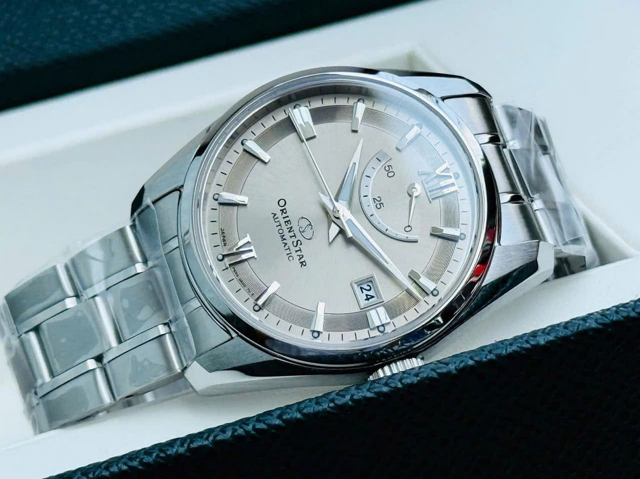 Orient Star Sapphire Crystal Automatic Gray Dial Men’s Watch RK-AU0110N