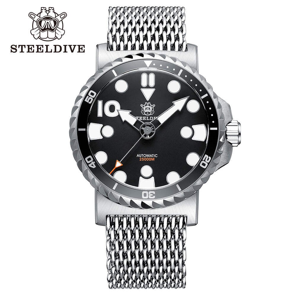 STEELDIVE SD1982 — 46.5MM Big Size Sapphire Ceramic Bezel Insert NH35 Dive Watch