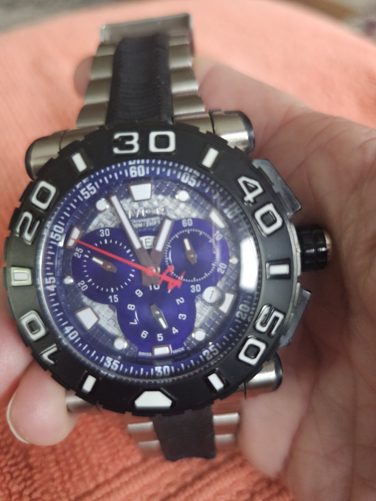 Invicta Reserve 6311 Swiss Movement Flame-Fusion Crystal Watch