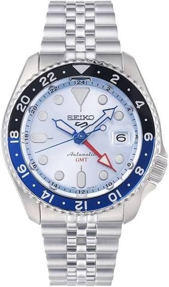 Seiko 5 Sports GMT SSK029K1 Black & Ice Blue Batman Automatic 42.5mm NEW Limited