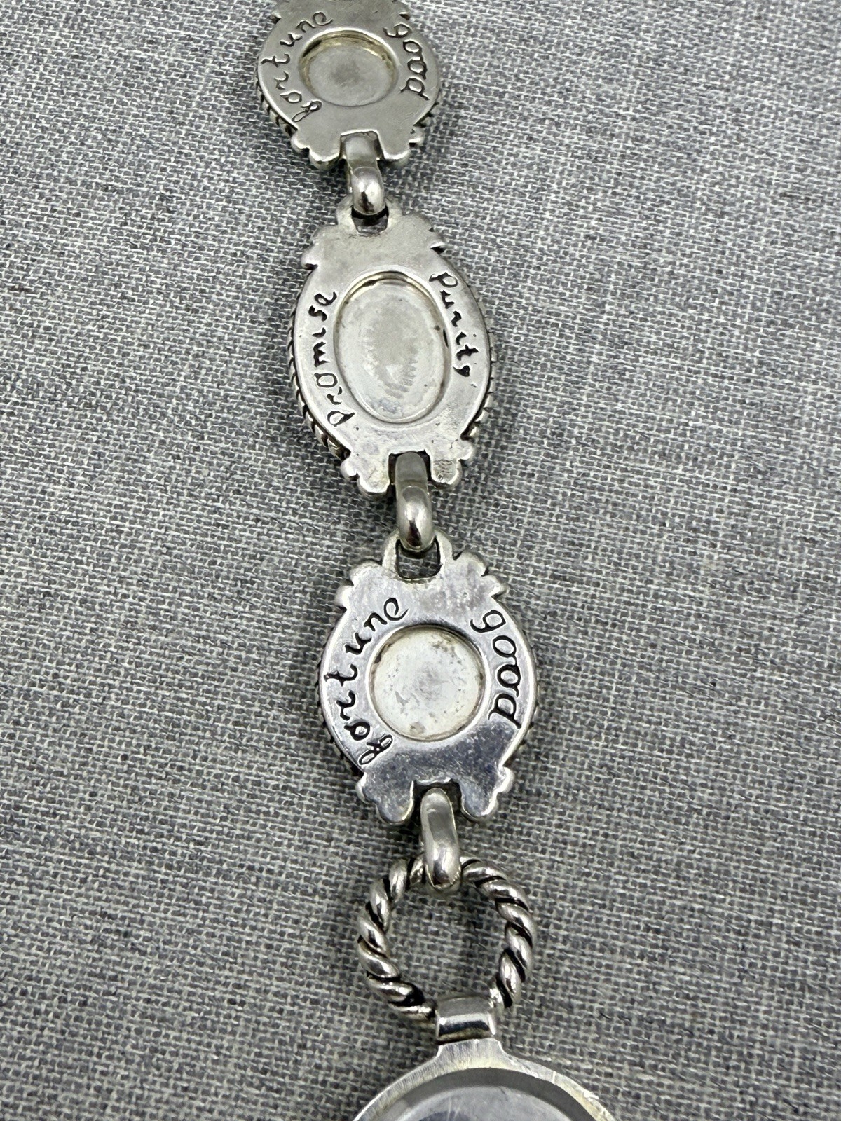 Carolyn Pollack Turquoise & MOP Toggle Clasp Bracelet Sterling .925 Watch