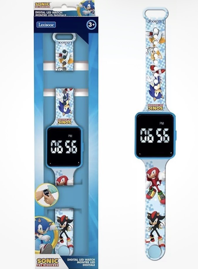 Lexibook Sonic the Hedgehog LED Digital Kids Watch – Multicolour – DMW060SN