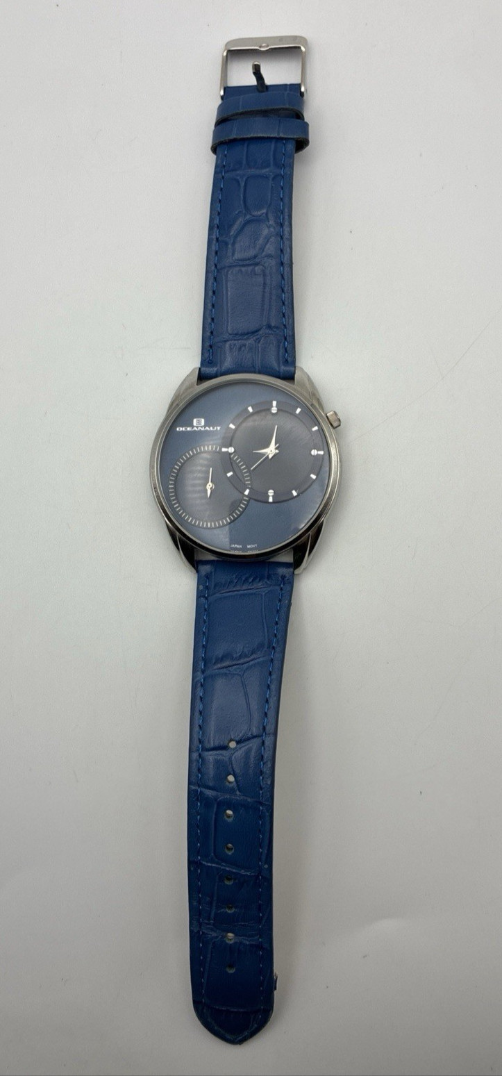 Oceanaut Men’s OC3354 Sentinal Watch Blue Face and Band, Second Hand 30 meters