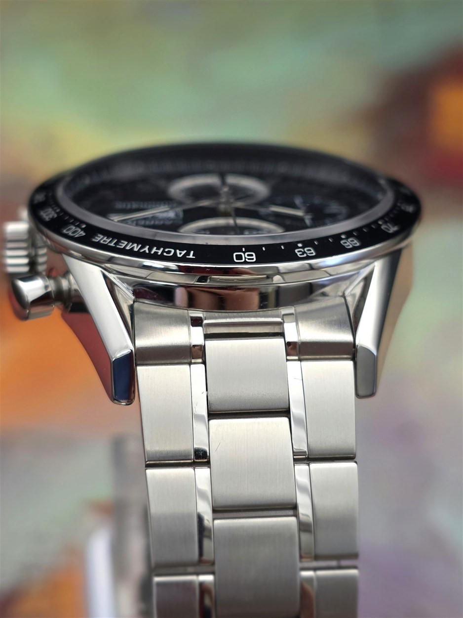 Tag Heuer Calibre 16 Carrera Chronorgraph Mens Steel 41mm Watch CV201AJ