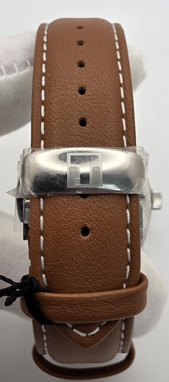 Tissot Gentleman Watch Blue Dial Brown Leather Strap T127.410.16.041.00