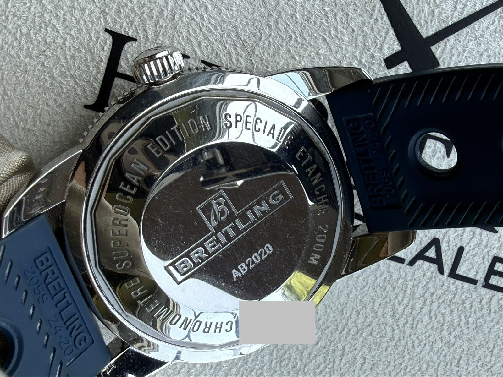 Breitling Superocean Heritage AB2020 46 White Dial Blue Bezel Complete