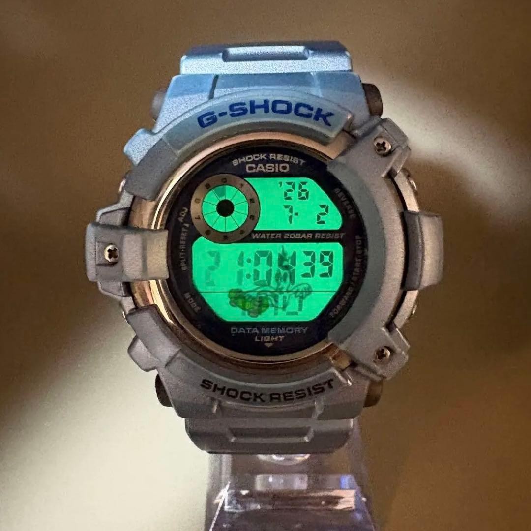 Out of print rare new battery CASIO G-SHOCK G-2500 light blue