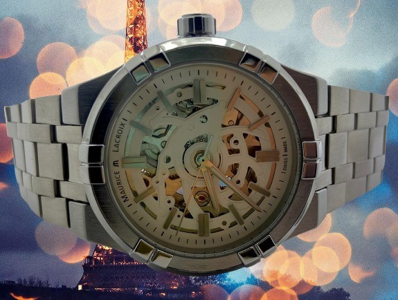Luxury Look Maurice Lacroix Skeleton style Dial Automatic Refurbished Wristwatch