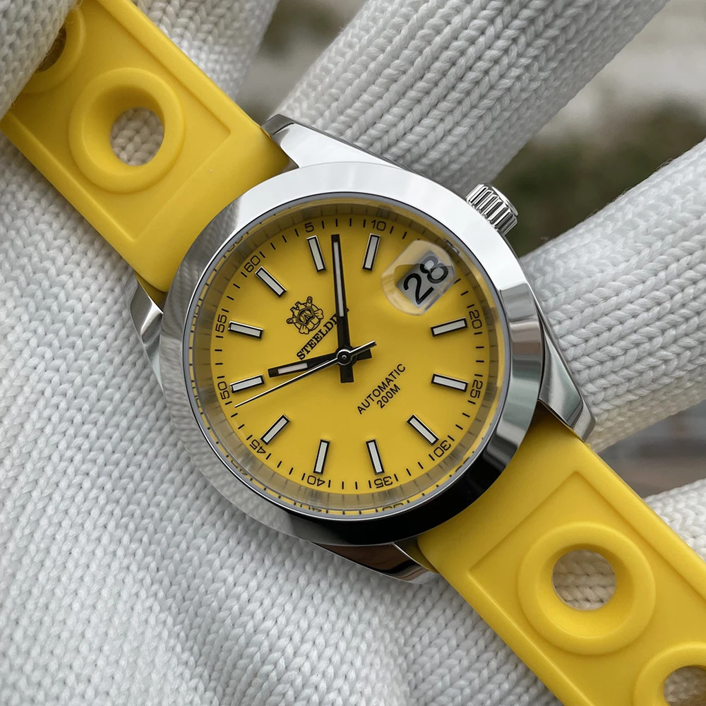 STEELDIVE 1934 Retro Water Ghost Sapphire NH35 Men Automatic Diver Watch