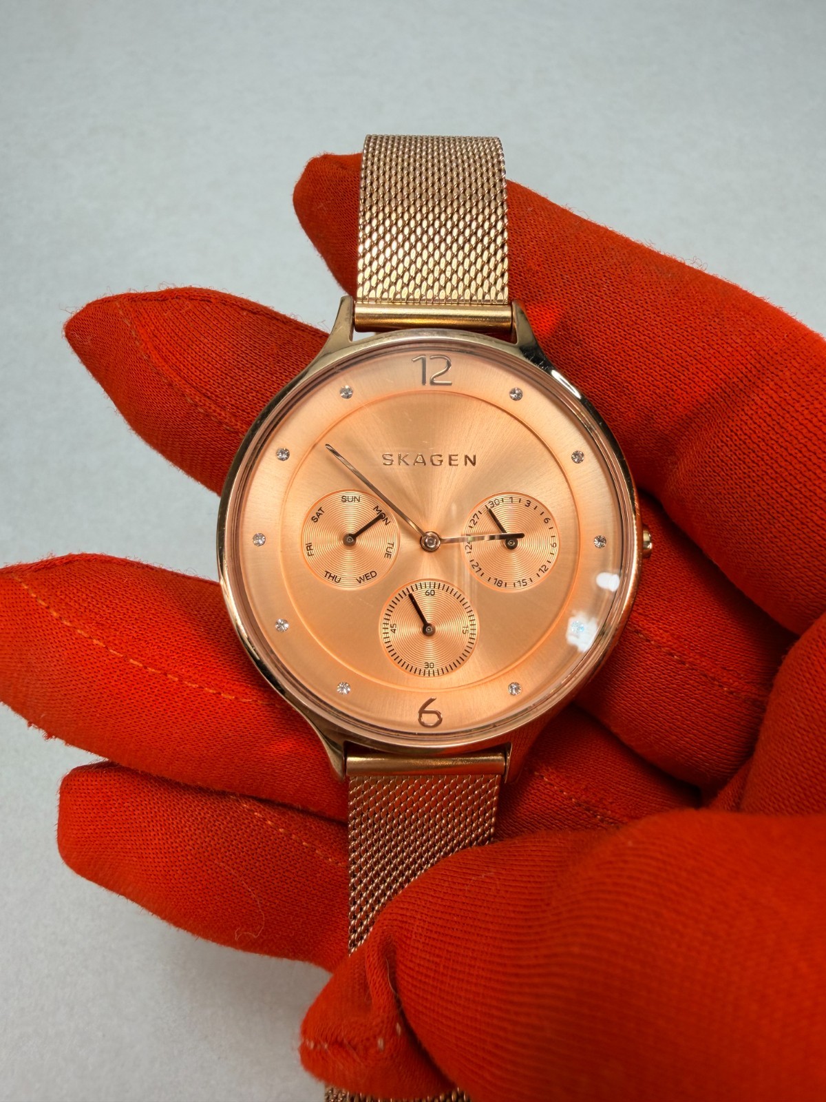 Skagen SKW2314 Anita Rose Gold Dial Rose Gold Multifunction Women’s Watch Works