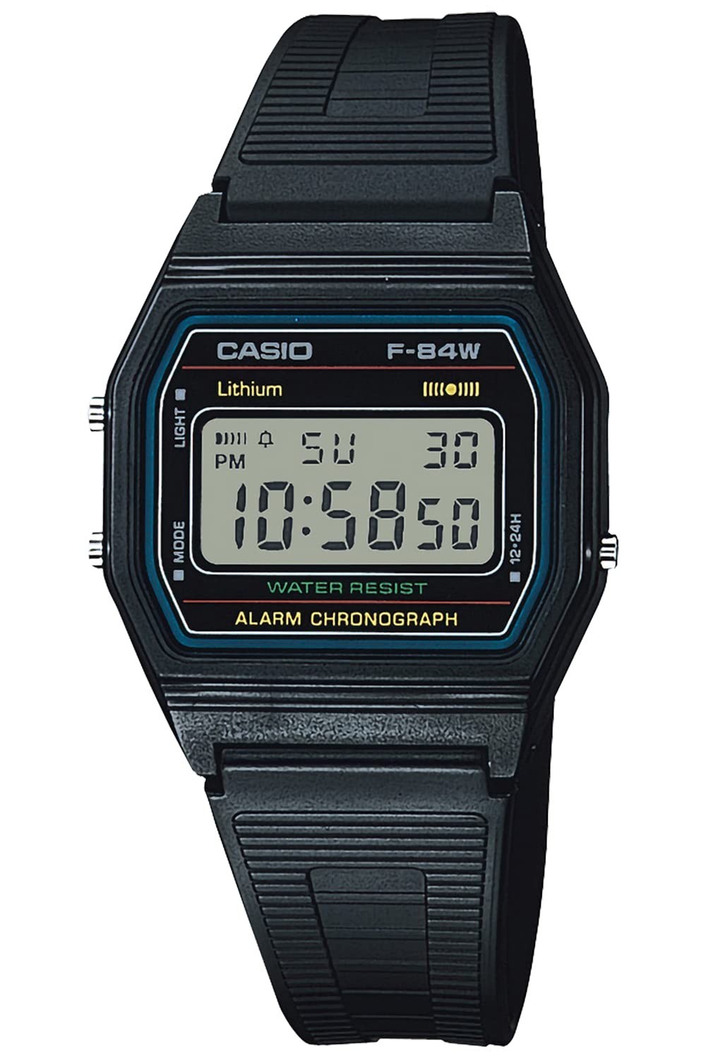 CASIO F-84W-1QJH Black Light Men’s Standard Digital Wristwatch OFFICIAL New JP