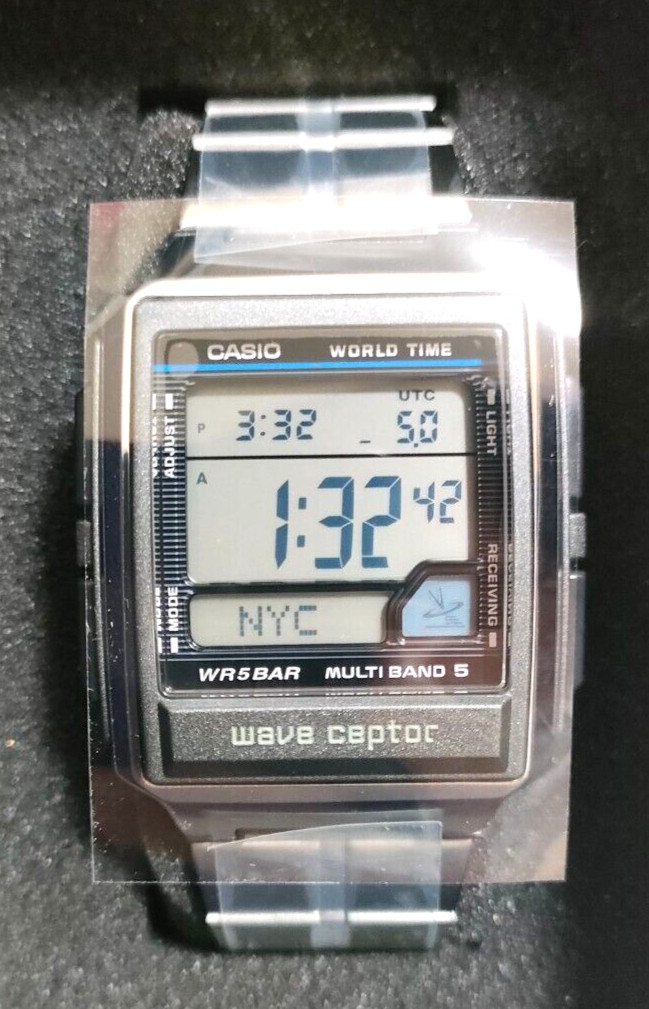 CASIO WAVE CEPTOR WV-59RD-1AJF Men’s Watch Super Illuminator Stainless Steel