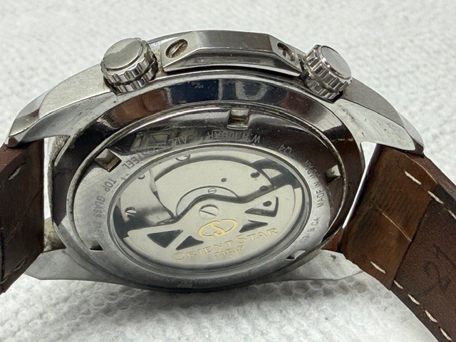Orient Star DJ00-C3-B GMT White Dial Automatic Mens From Japan #3416