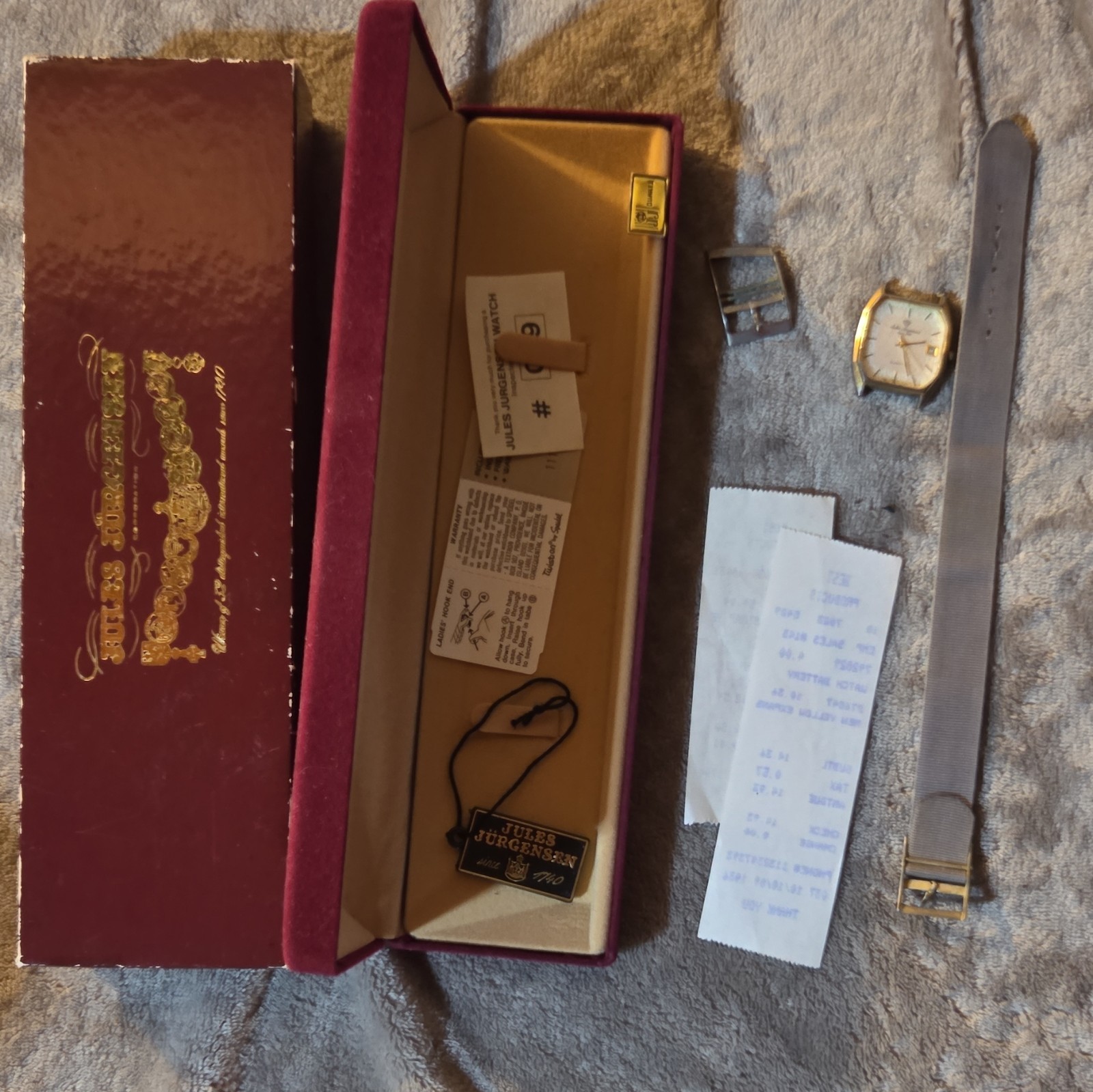 Jules Jurgensen Calendar Men’s Quartz Date Watch vintage 6478 w box 1988 vintage