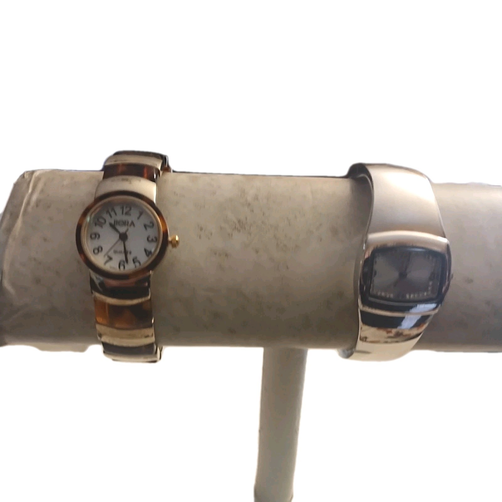 Bangle Watches Working Order Lot Of Two One Marked Bora