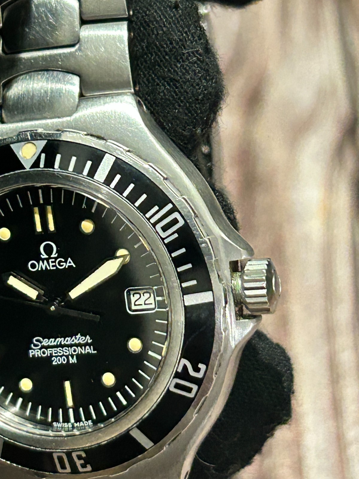 [Vintage] OMEGA Seamaster Pro 200m Cal.1438 36mm Men Quartz Watch JP b391