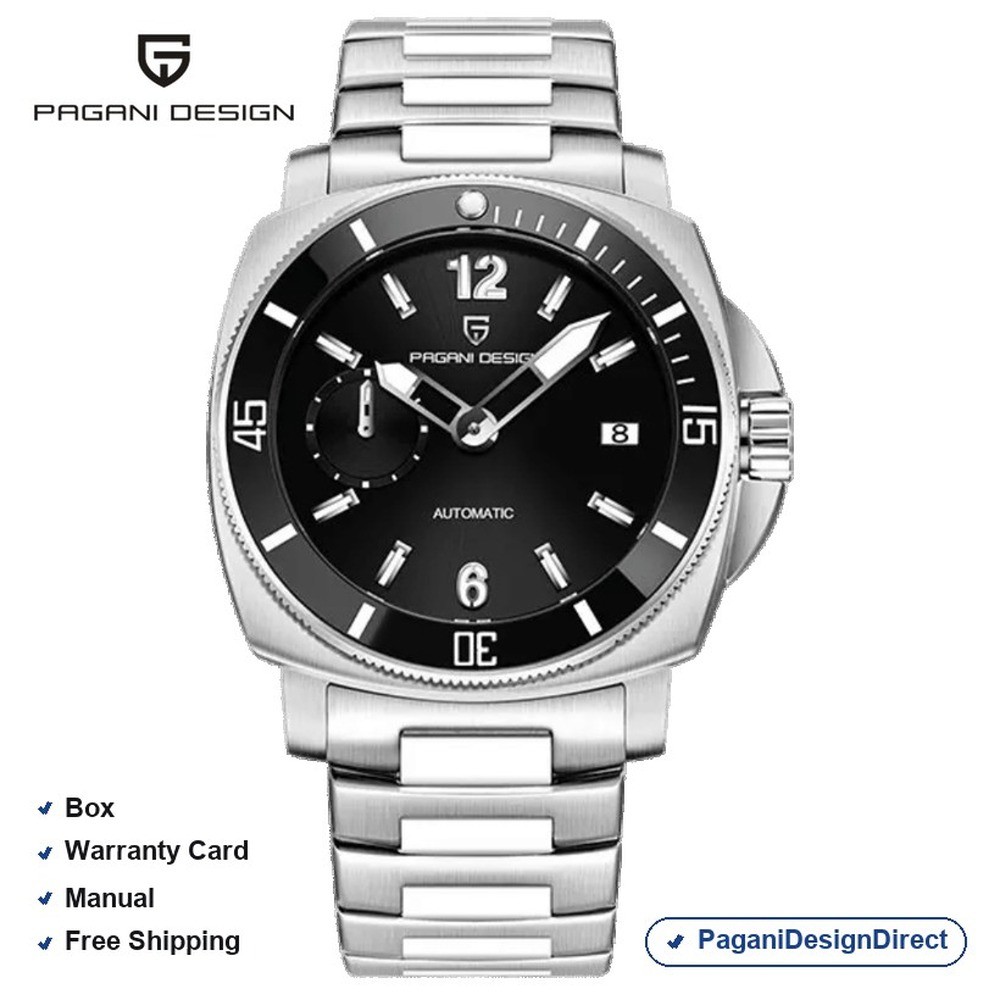 Pagani Design PD-1820 Black Stainless Steel Automatic Men’s Watch