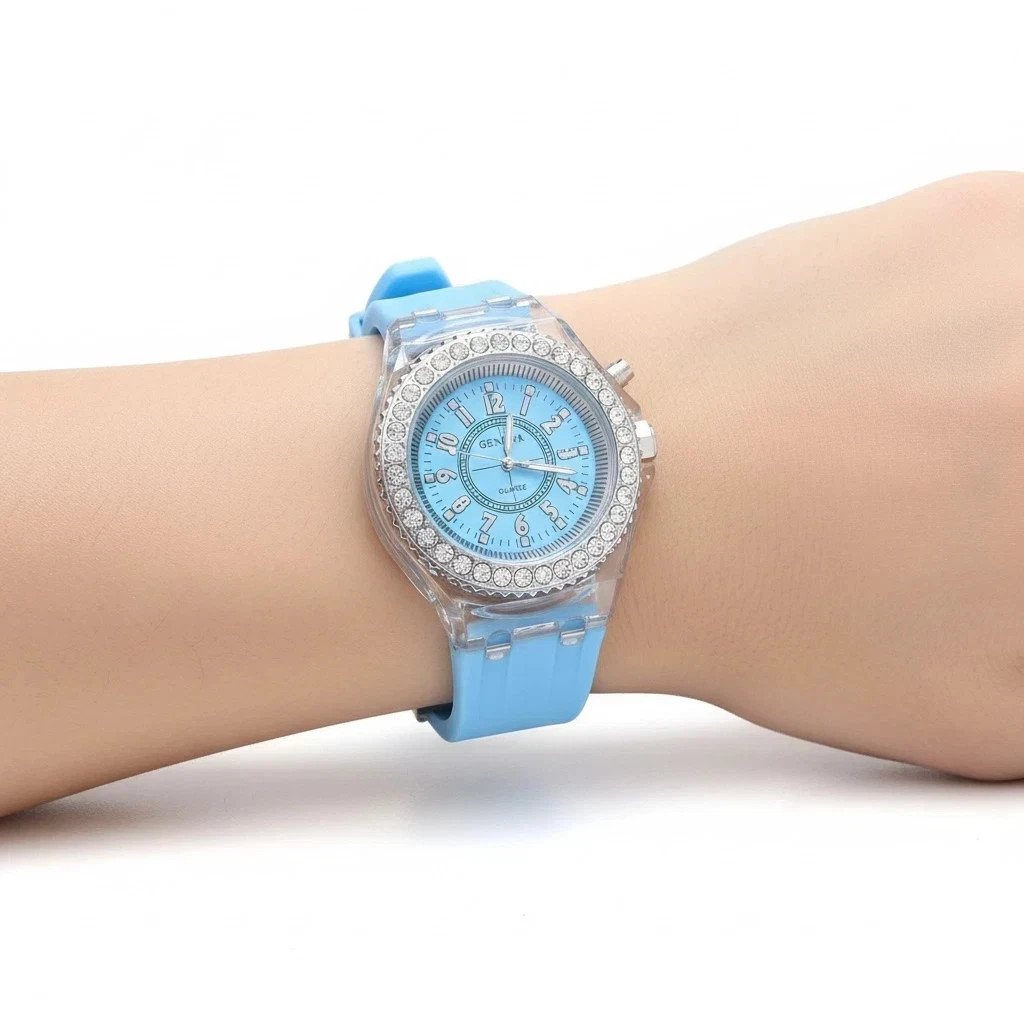 Mens Womens LED Watches Luminous Quartz Watches by Geneva
