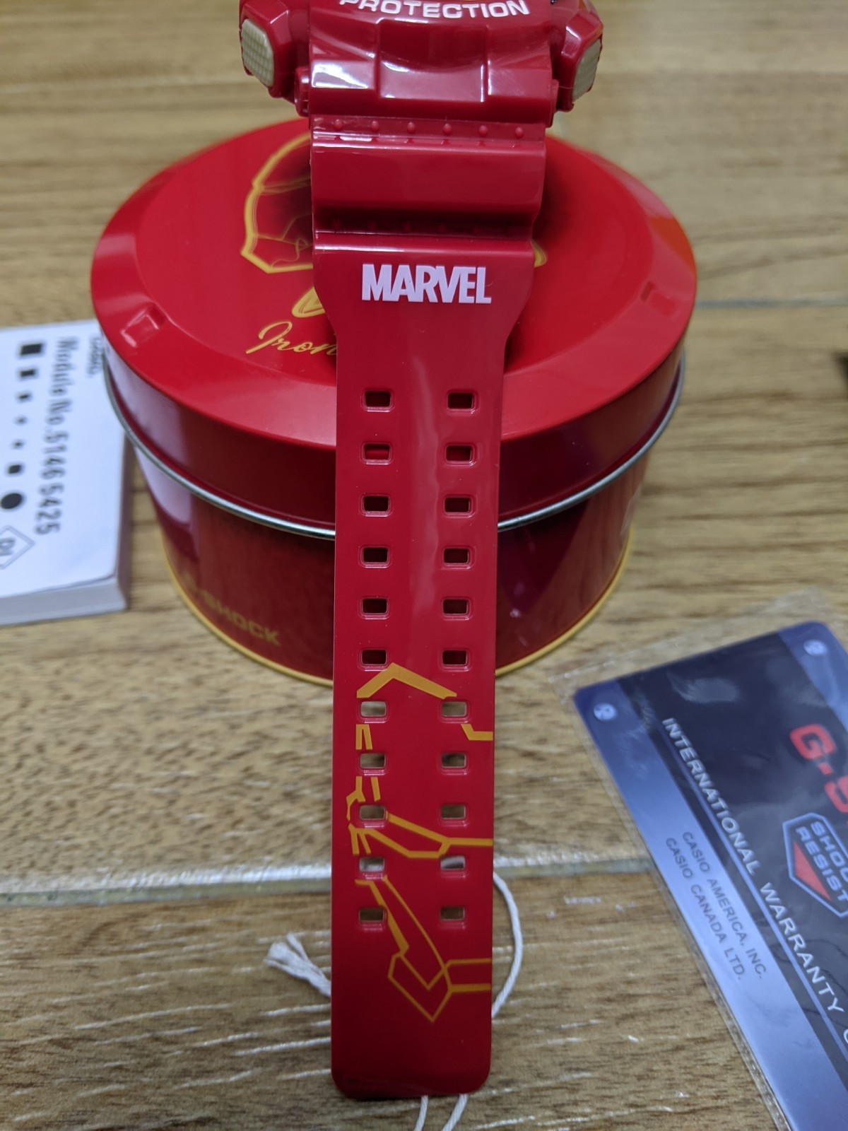 Casio G-SHOCK GA-110CB Marvel Iron Man Red Ana-Digi Quartz 200m Box