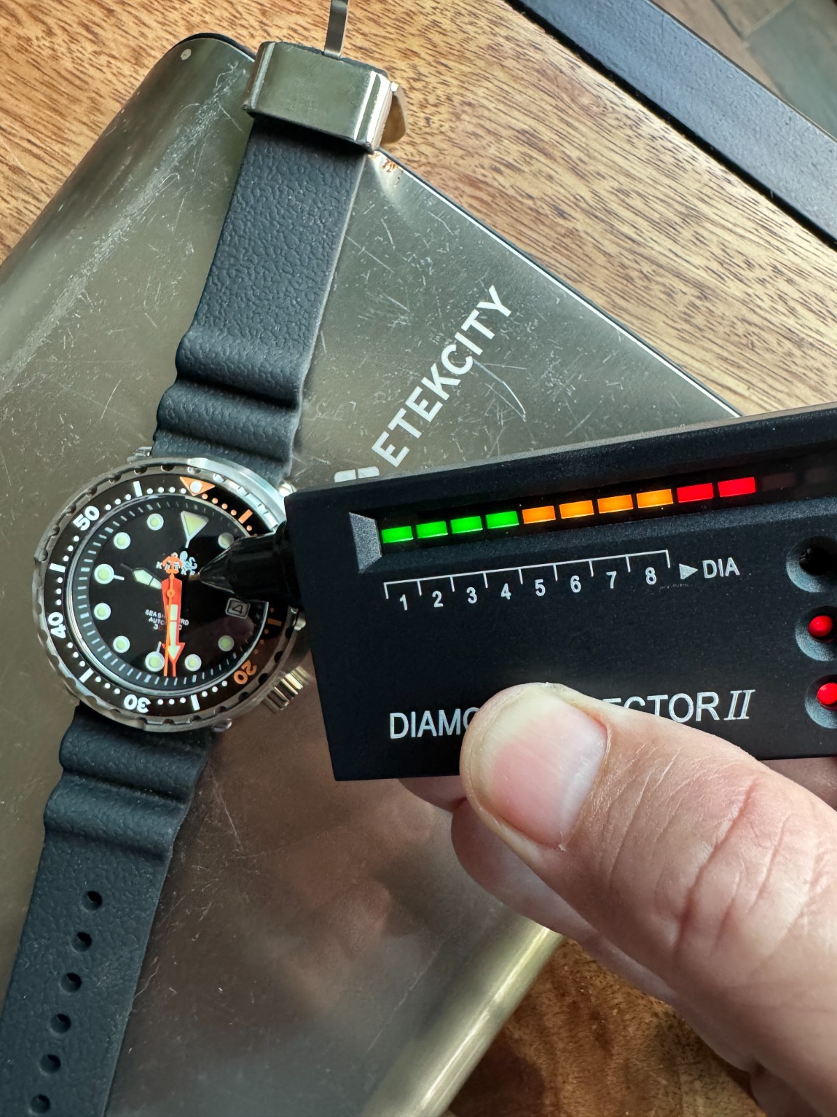 KRAKEN Automatic Dive Watch 300M NH35 Sapphire Steel Black Orange Diver