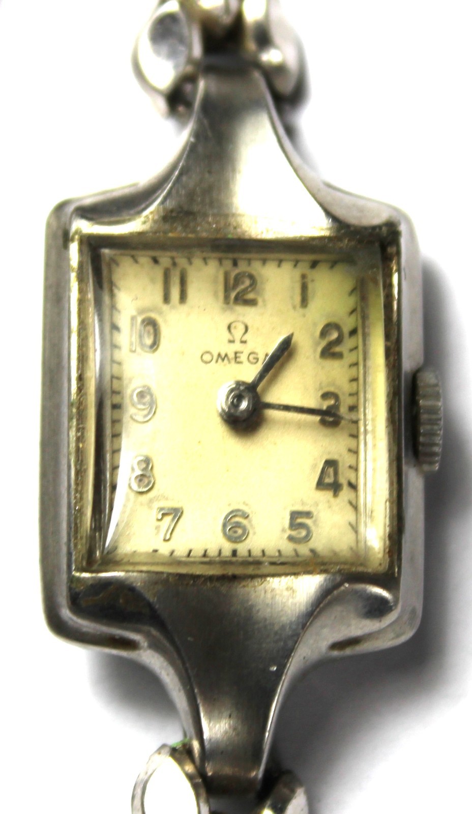 Omega 17j 16mm Lady’s Stainless Watch – Vintage – Runs