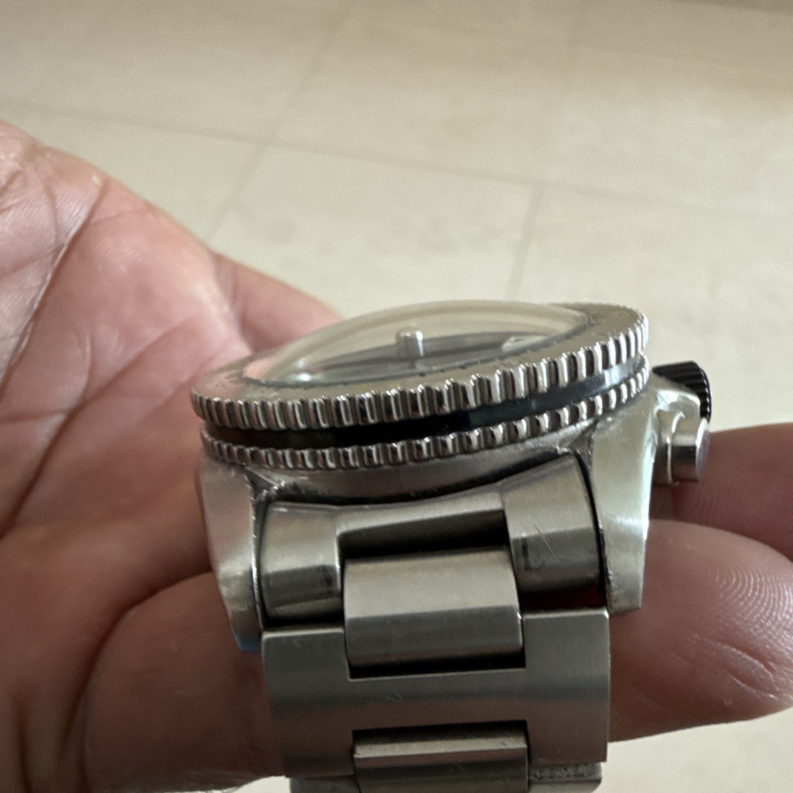ESQ Swiss Squadron Quartz Chronograph Date Black Dial Silver Steel Bracelet