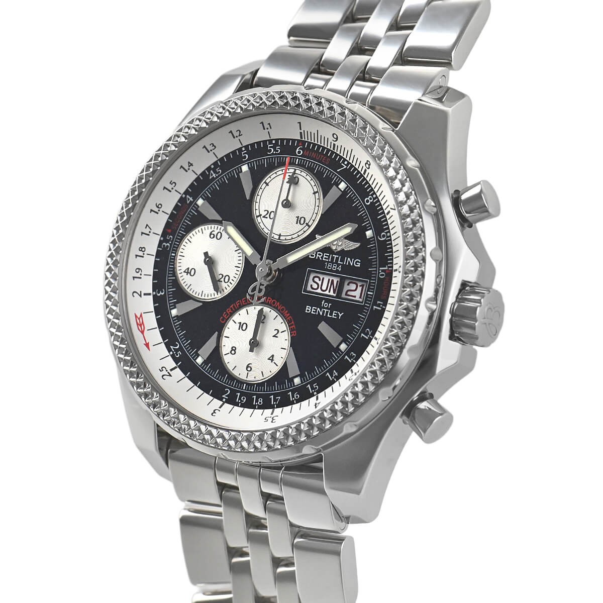 Breitling Bentley GT A362B24SP A13362 Diamond Quilted Dial Chronograph Serviced