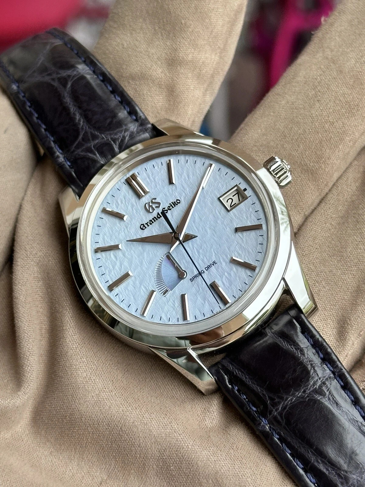 Grand Seiko Elegance Spring Drive OMIWATARI Manual Wind 38.5mm SBGY007