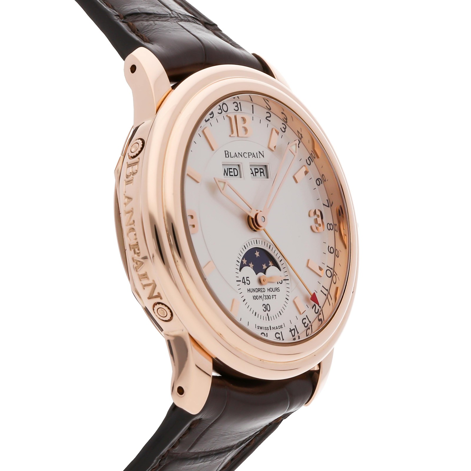 Blancpain Leman Moon Phase Complete Calendar RG Automatic Watch 3563A-3642-53B