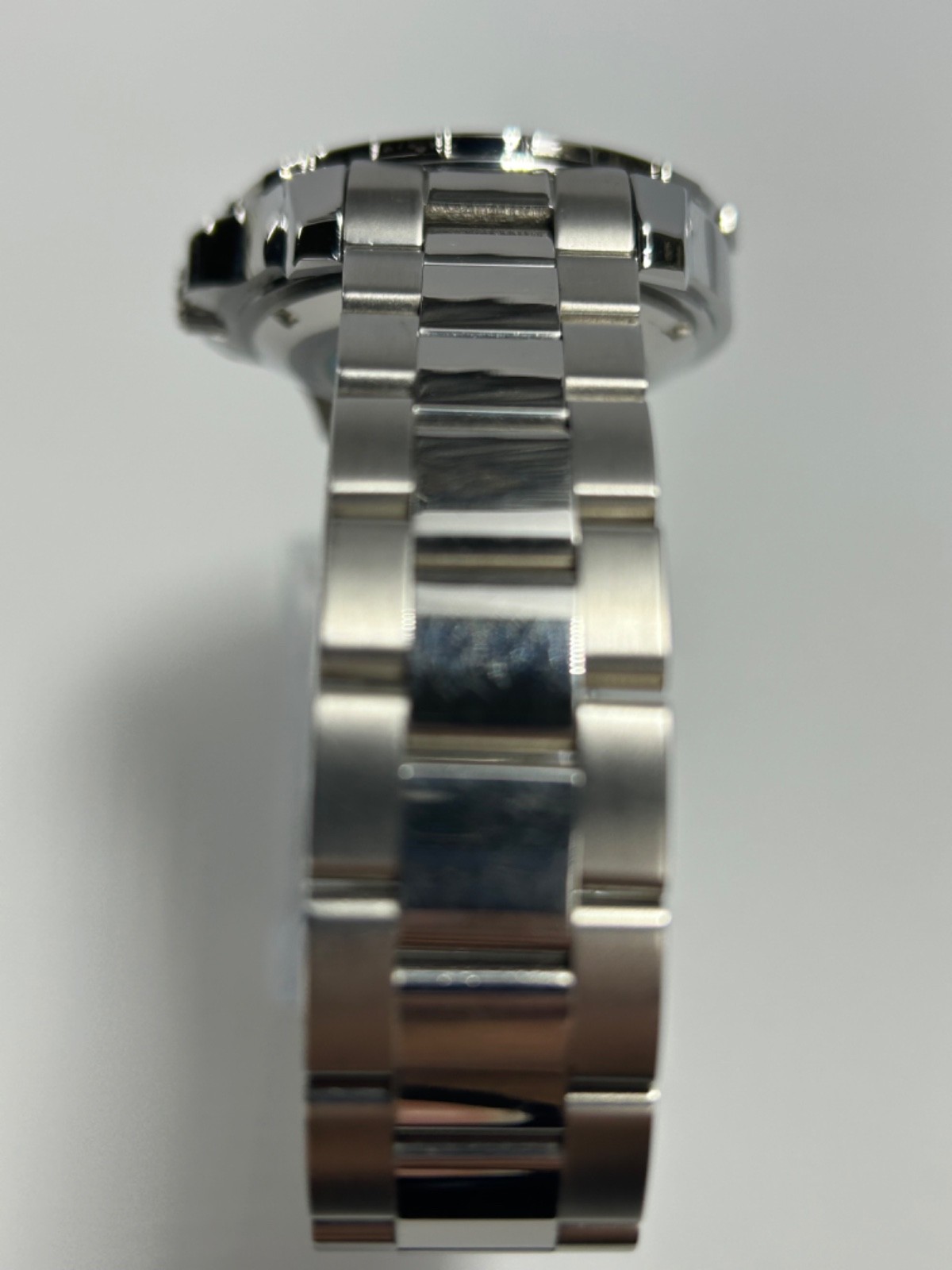 Nibosi NI2596 Mens Automatic 42MM Day/Date Silver Tone Blue Dial Exhibition Back