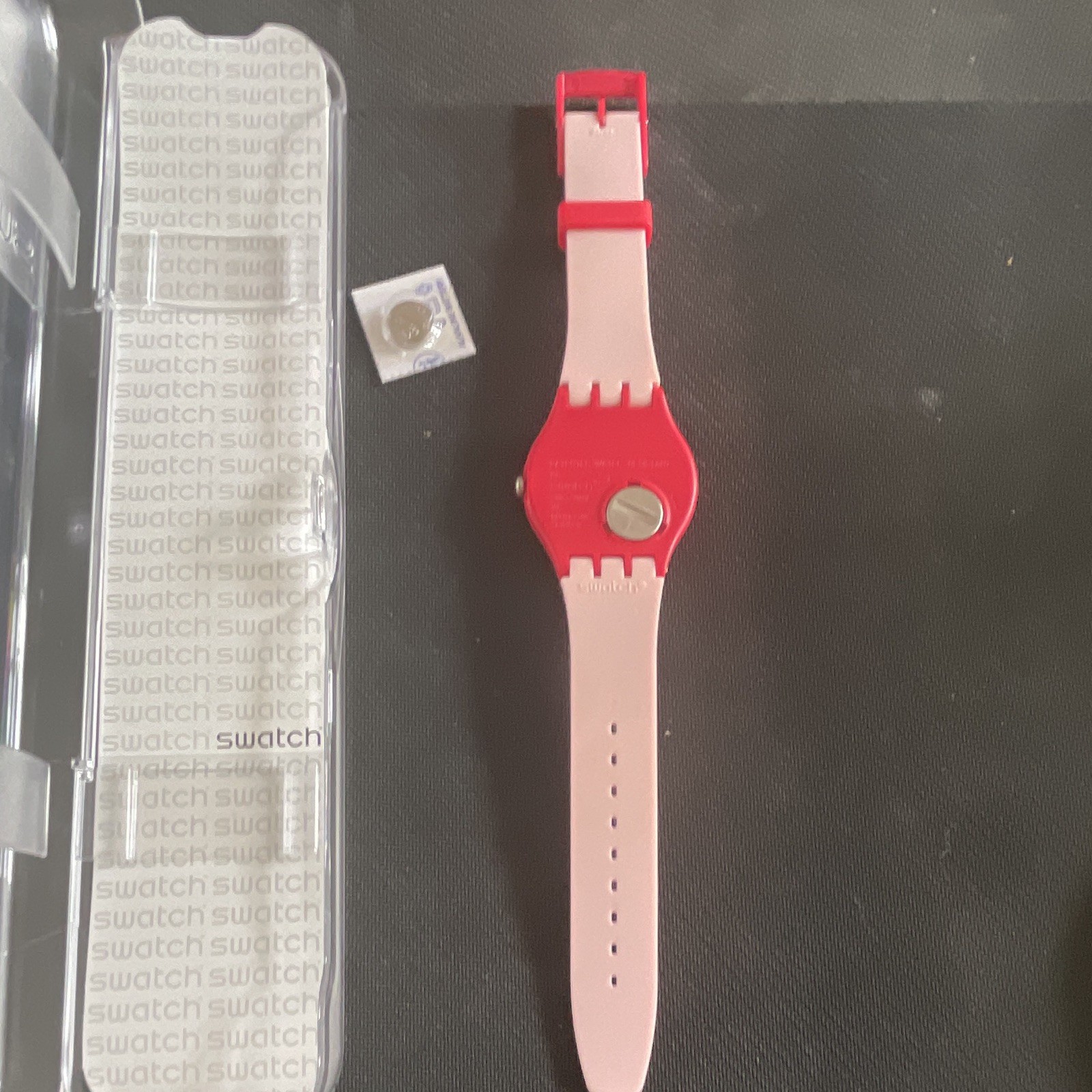 Swatch High Way to Hill SUON705C Quartz Analog 34mm Red Complete