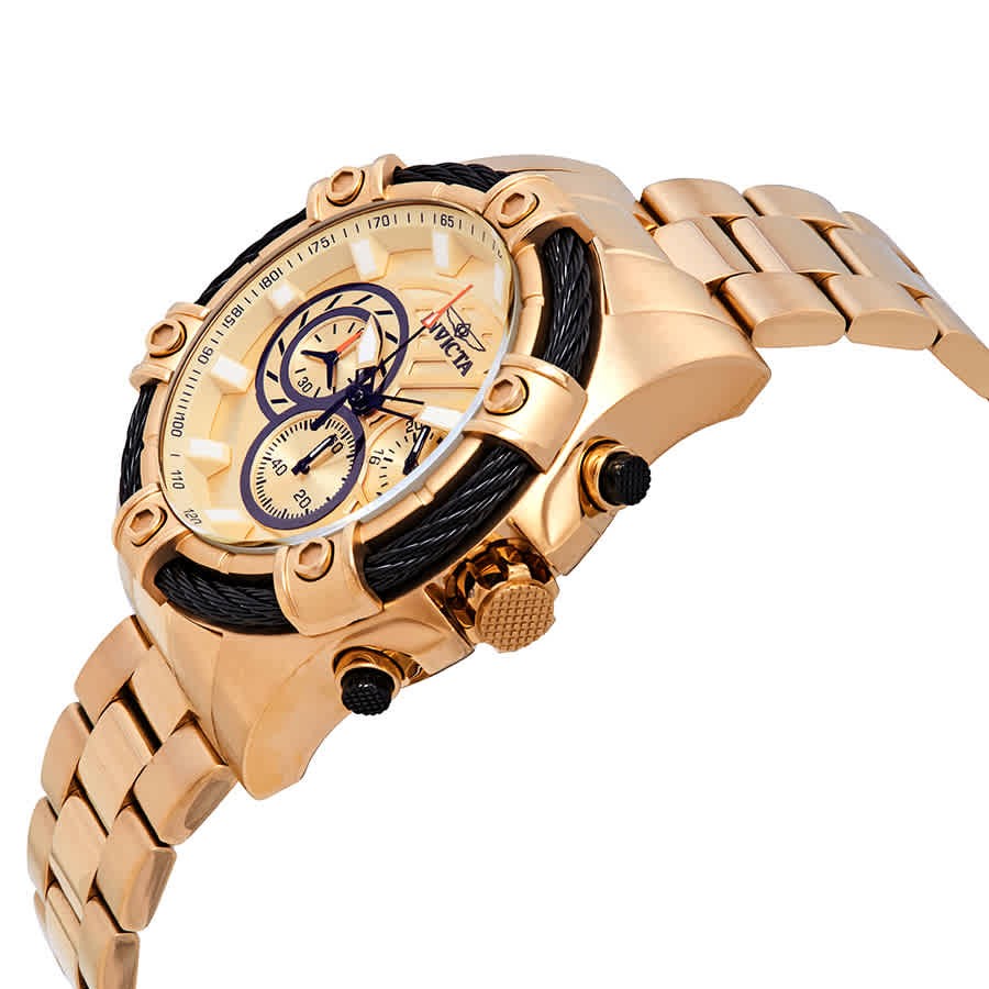 Invicta Bolt Chronograph Gold Dial Men’s Watch 25515