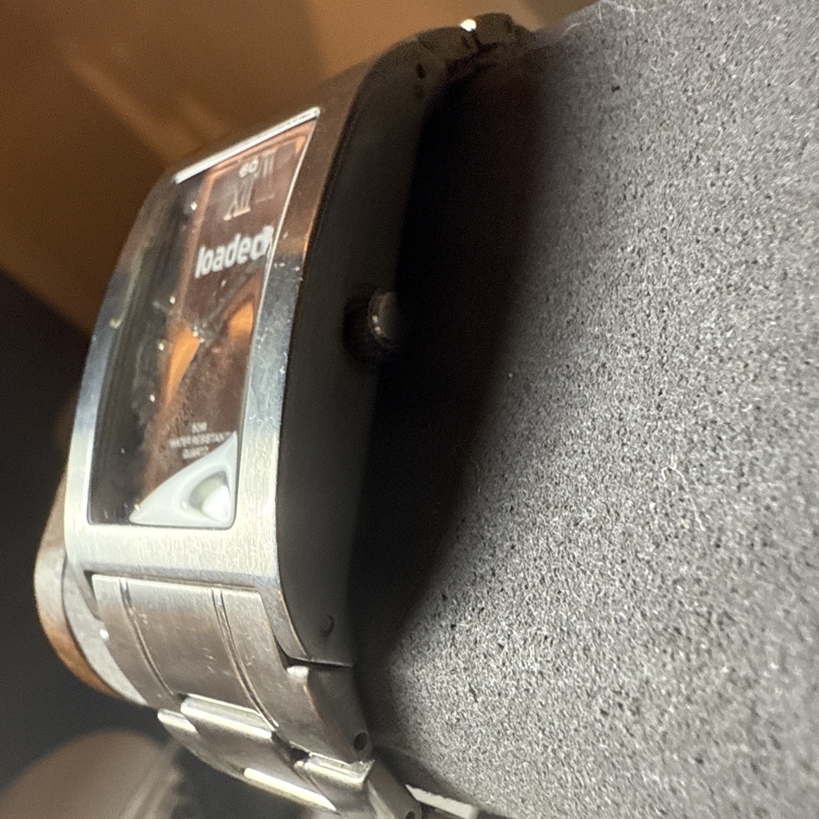 Gents Loaded Quartz Watch with Silver Metal Strap & 3 Fold Safety Clasp